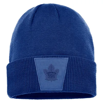 Toronto Maple Leafs Fanatics Branded Authentic Pro Road Cuffed Knit Hat - Blue