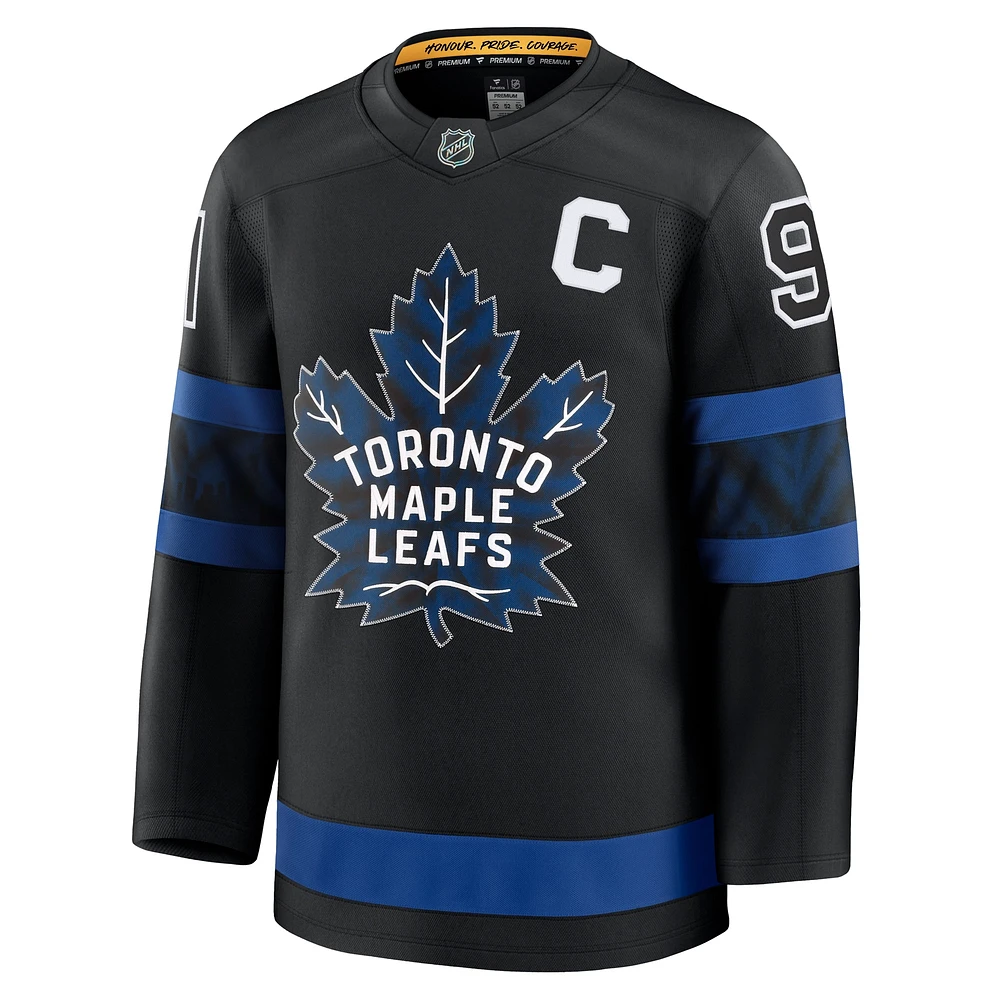 Men's Fanatics John Tavares Black Toronto Maple Leafs Alternate Premium Player Jersey