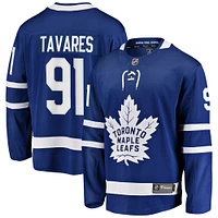 Fanatics pour hommes John Tavares bleu Toronto Maple Leafs Home Premier Breakaway Player Maillot