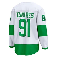 Men's Fanatics John Tavares White Toronto Maple Leafs St. Patricks Alternate Premier Breakaway Player Jersey