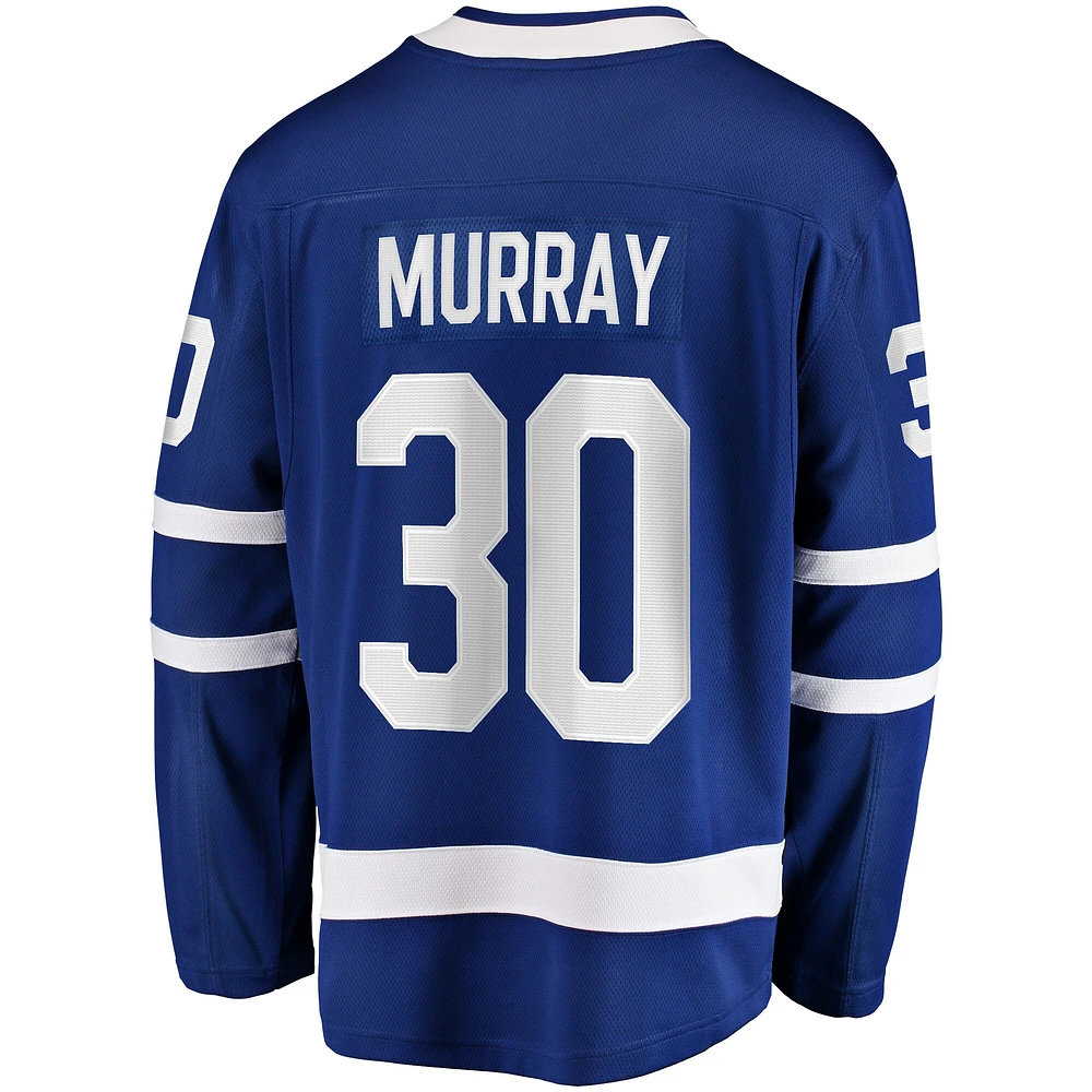 Fanatics pour hommes Matt Murray bleu Toronto Maple Leafs Home Breakaway - Maillot de joueur