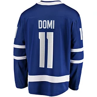 Men's Fanatics Max Domi Blue Toronto Maple Leafs Home Breakaway Jersey