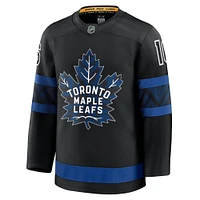 Maillot de joueur alternatif premium noir Mitch Marner des Maple Leafs Toronto pour hommes Fanatics