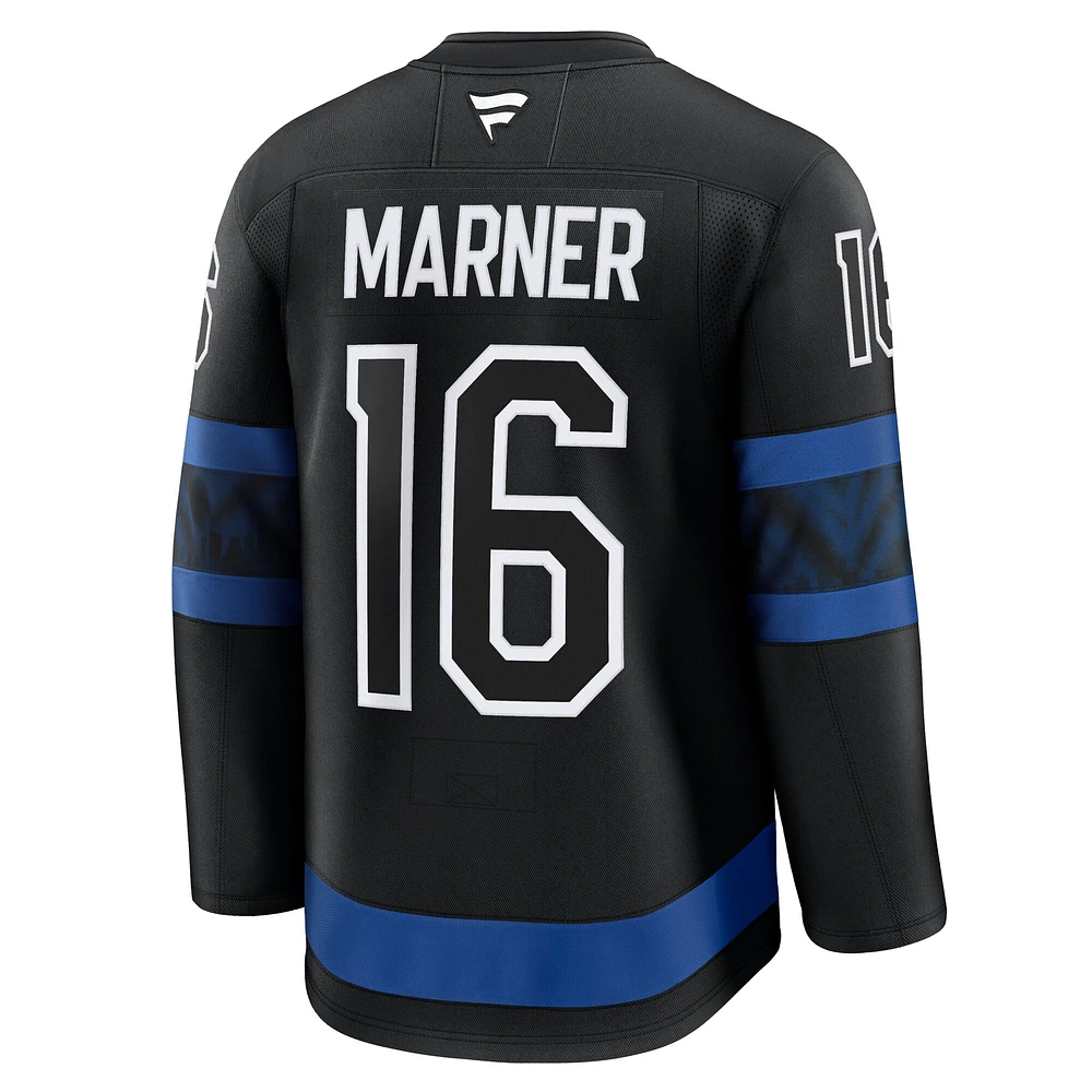 Maillot de joueur alternatif premium noir Mitch Marner des Maple Leafs Toronto pour hommes Fanatics