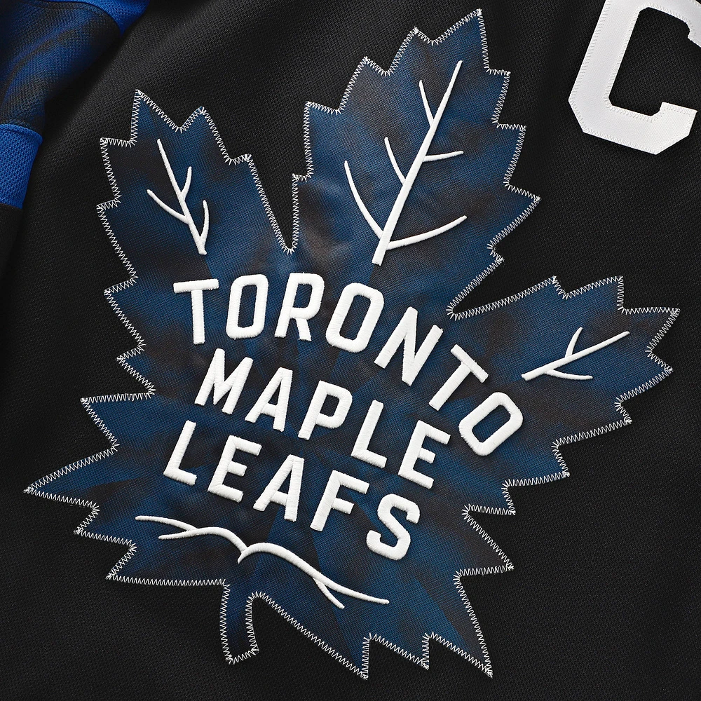 Maillot de joueur alternatif premium noir Mitch Marner des Maple Leafs Toronto pour hommes Fanatics