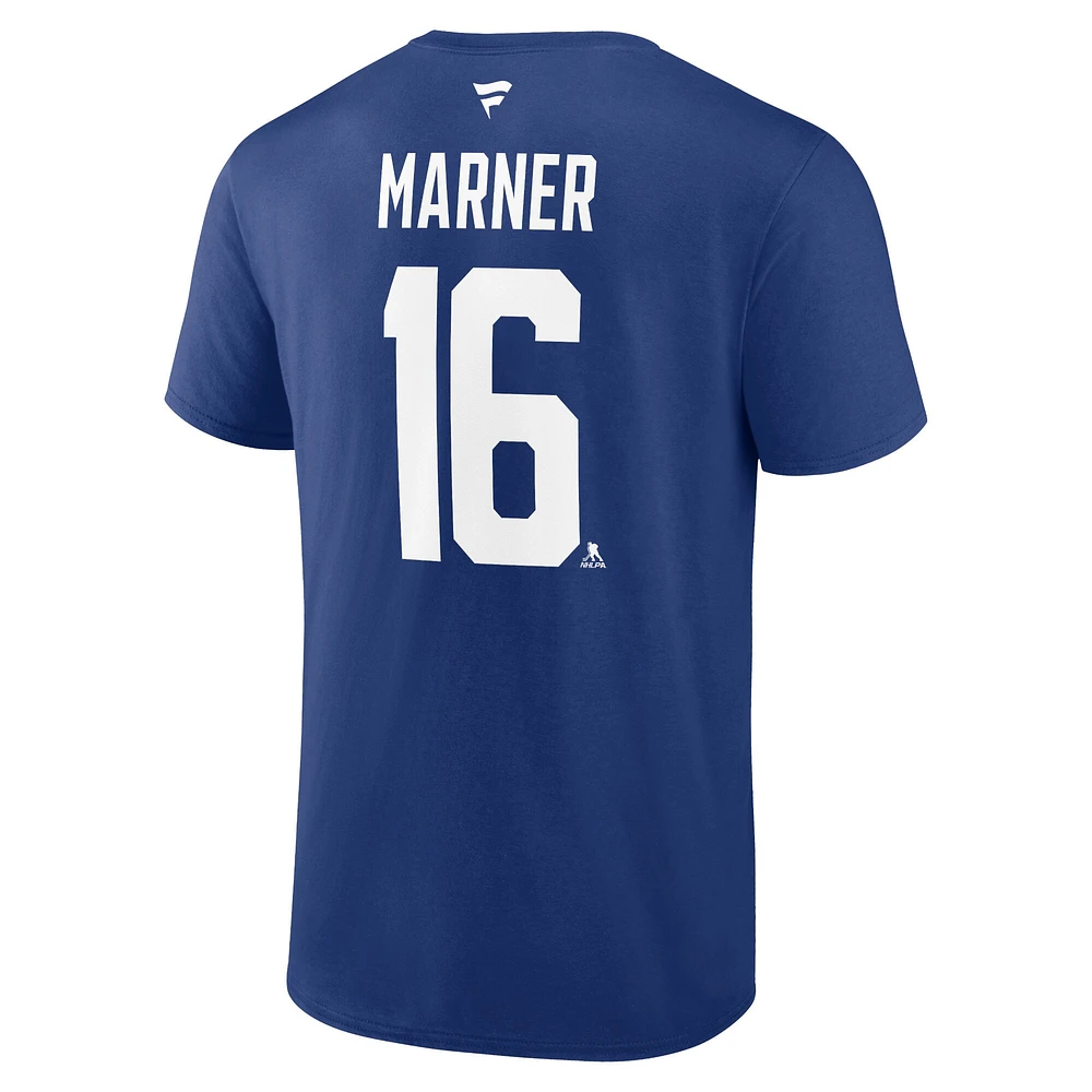 Fanatics pour hommes Mitch Marner bleu Toronto Maple Leafs Special Edition 2.0 - T-shirt avec nom et numéro