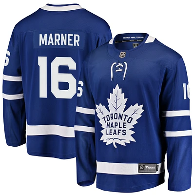 Maillot de joueur échappé des Maple Leafs Toronto Fanatics Mitchell Marner bleu pour hommes