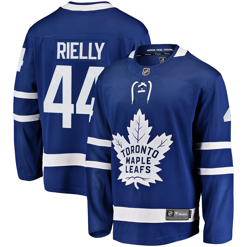 Fanatiques masculins de marque Morgan Rielly Bleu Joueur d'échappée à domicile des Maple Leafs Toronto - Maillot