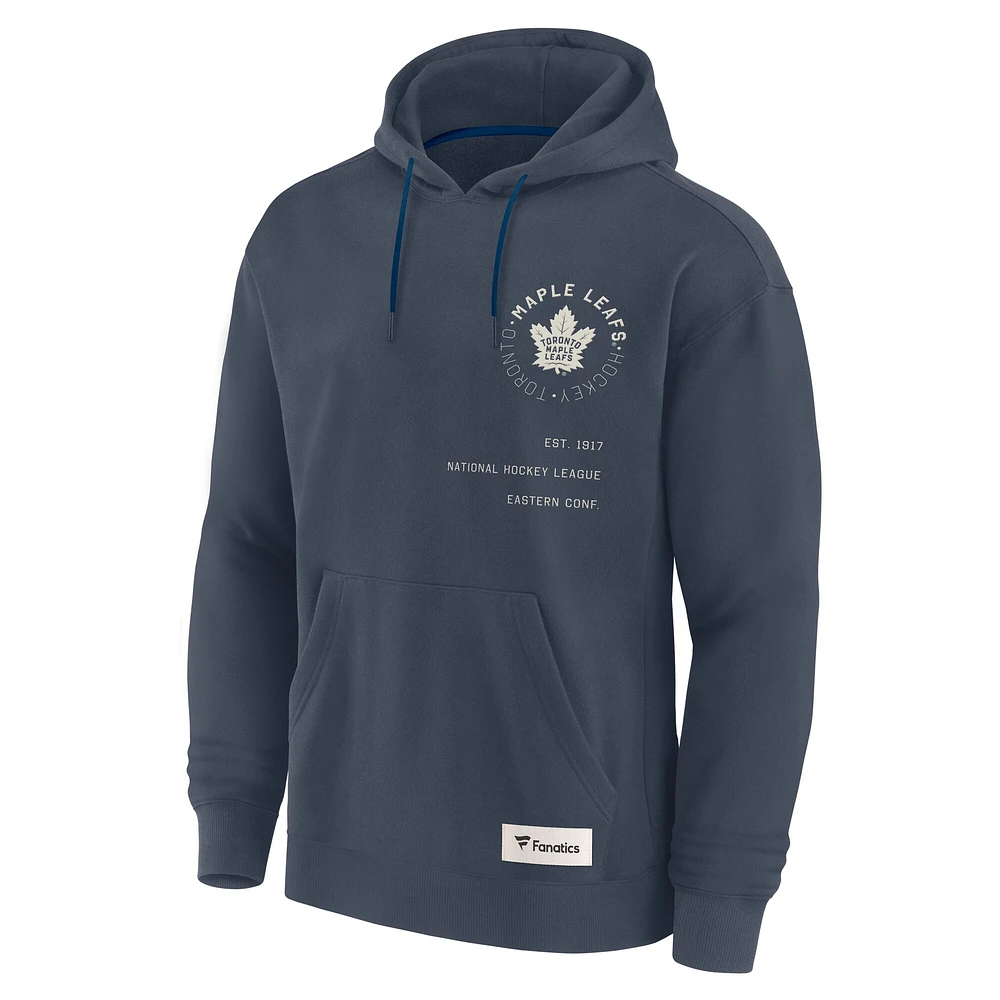 Sweat à capuche Fanatics bleu marine pour homme, Toronto Maple Leafs, Future Ground Info