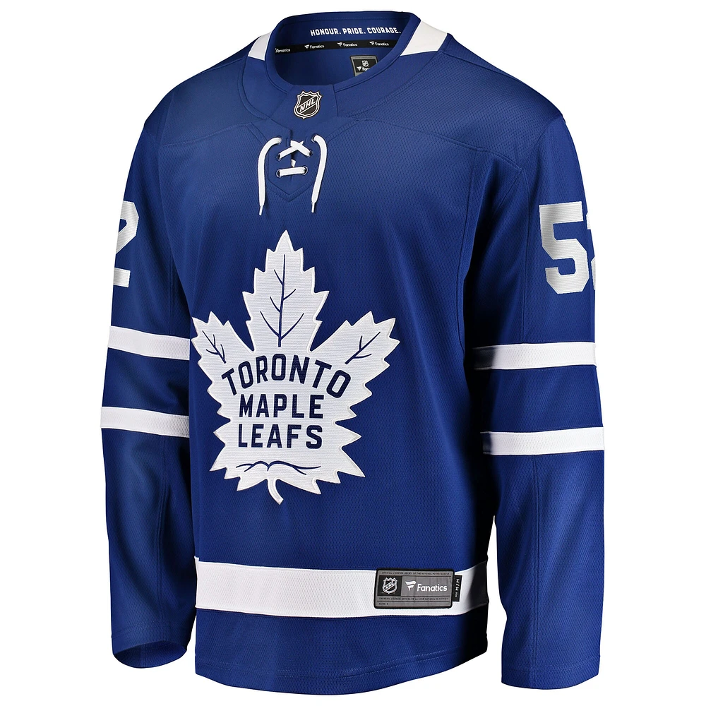 Men's Fanatics Reese Johnson Blue Toronto Maple Leafs Home Breakaway Jersey