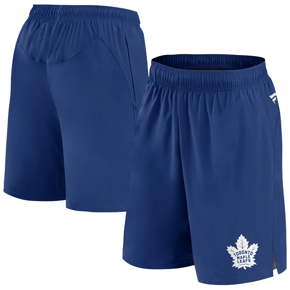 Short authentique Pro Tech Fanatics Royal Toronto Maple Leafs pour hommes