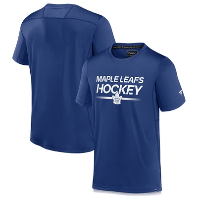 T-shirt authentique Pro Tech Fanatics Royal Toronto Maple Leafs pour hommes