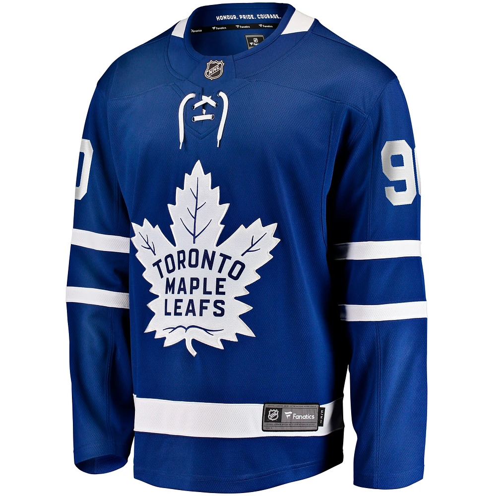 Fanatics pour hommes Ryan O'Reilly, bleu, maillot de joueur échappé à domicile des Maple Leafs Toronto