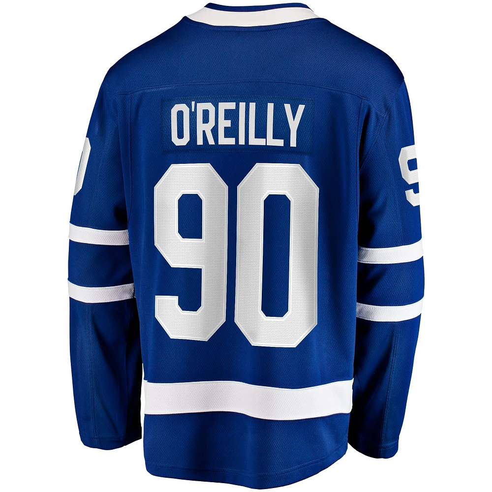 Fanatics pour hommes Ryan O'Reilly, bleu, maillot de joueur échappé à domicile des Maple Leafs Toronto