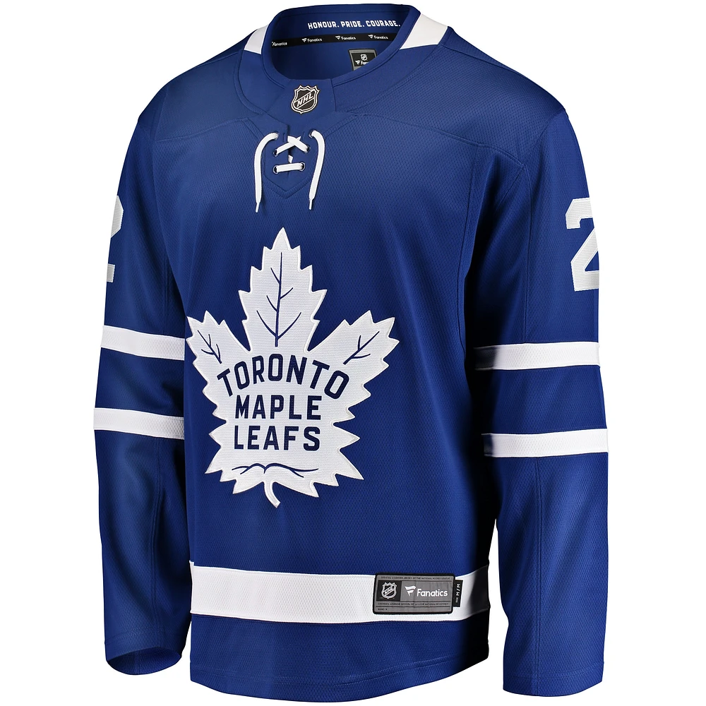 Fanatics pour hommes Simon Benoit bleu Toronto Maple Leafs Home Premier Breakaway Player - Maillot