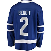 Fanatics pour hommes Simon Benoit bleu Toronto Maple Leafs Home Premier Breakaway Player - Maillot