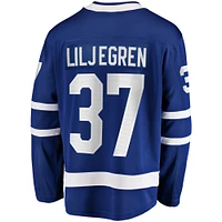 Fanatics pour hommes Timothy Liljegren bleu Toronto Maple Leafs Home Premier Breakaway Player Maillot