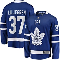 Fanatics pour hommes Timothy Liljegren bleu Toronto Maple Leafs Home Premier Breakaway Player Maillot