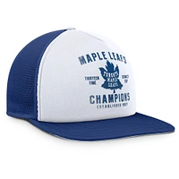 Men's Fanatics White/Blue Toronto Maple Leafs Decades Collection Foam Front Snapback Hat