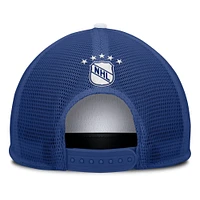 Casquette à pression avant en mousse Fanatics pour homme, collection Decades, blanc/bleu, Toronto Maple Leafs