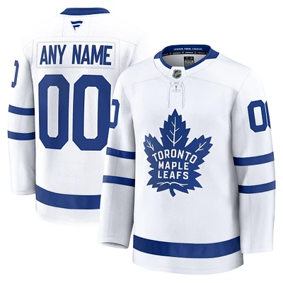 Maillot personnalisé haut de gamme pour homme Fanatics blanc Toronto Maple Leafs Away