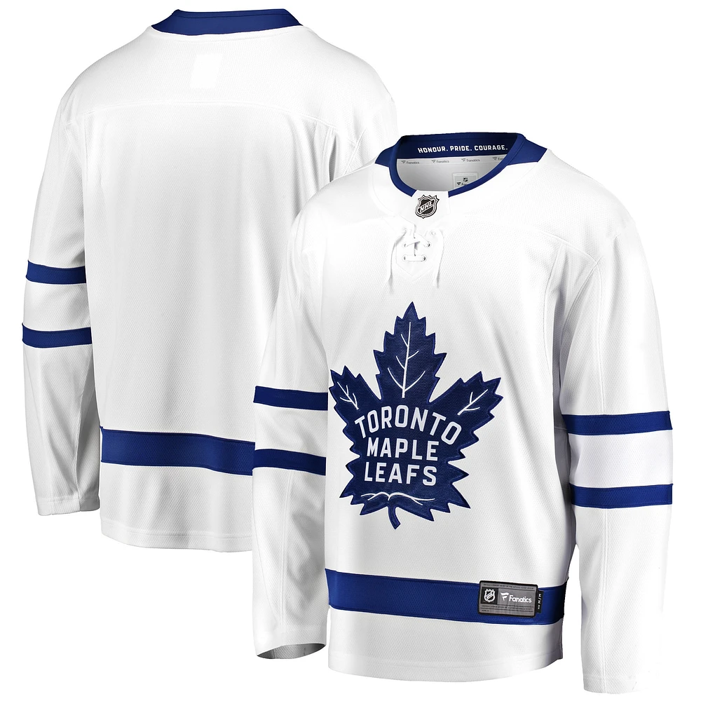 Maillot Breakaway extérieur des Maple Leafs de Toronto Fanatics pour hommes, blanc