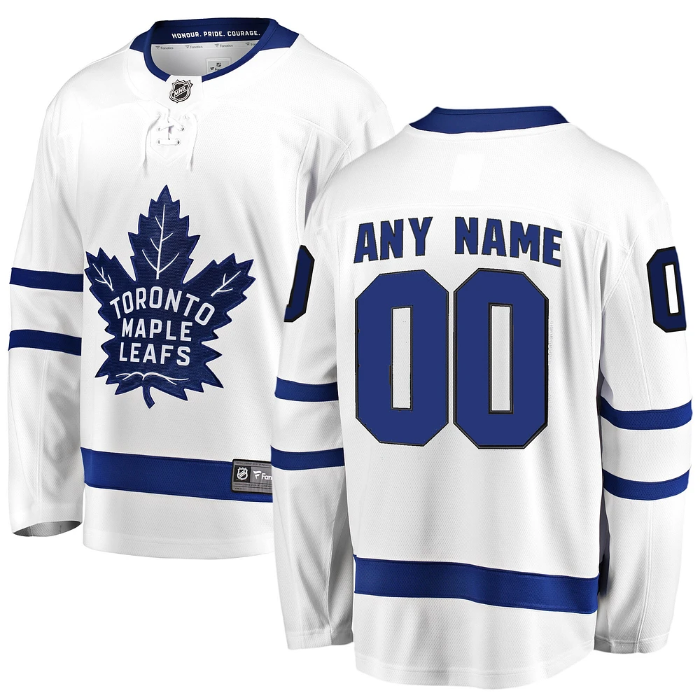 Échappée des Maple Leafs de Toronto blanche marque fanatiques pour hommes - Maillot personnalisé