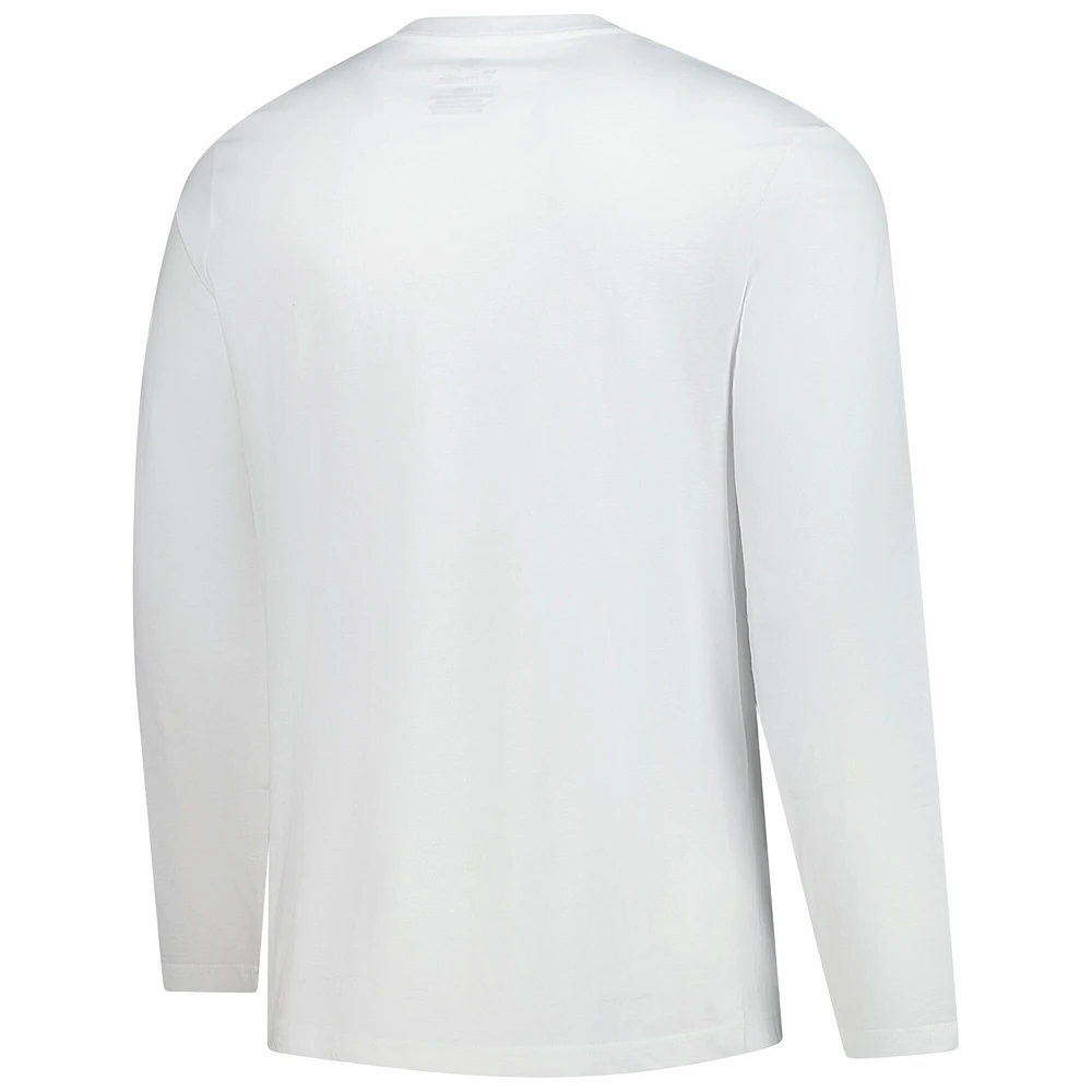Men's Fanatics White Toronto Maple Leafs Force Check Long Sleeve T-Shirt