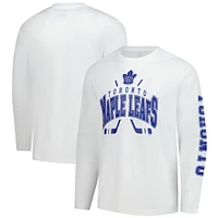 Men's Fanatics White Toronto Maple Leafs Force Check Long Sleeve T-Shirt