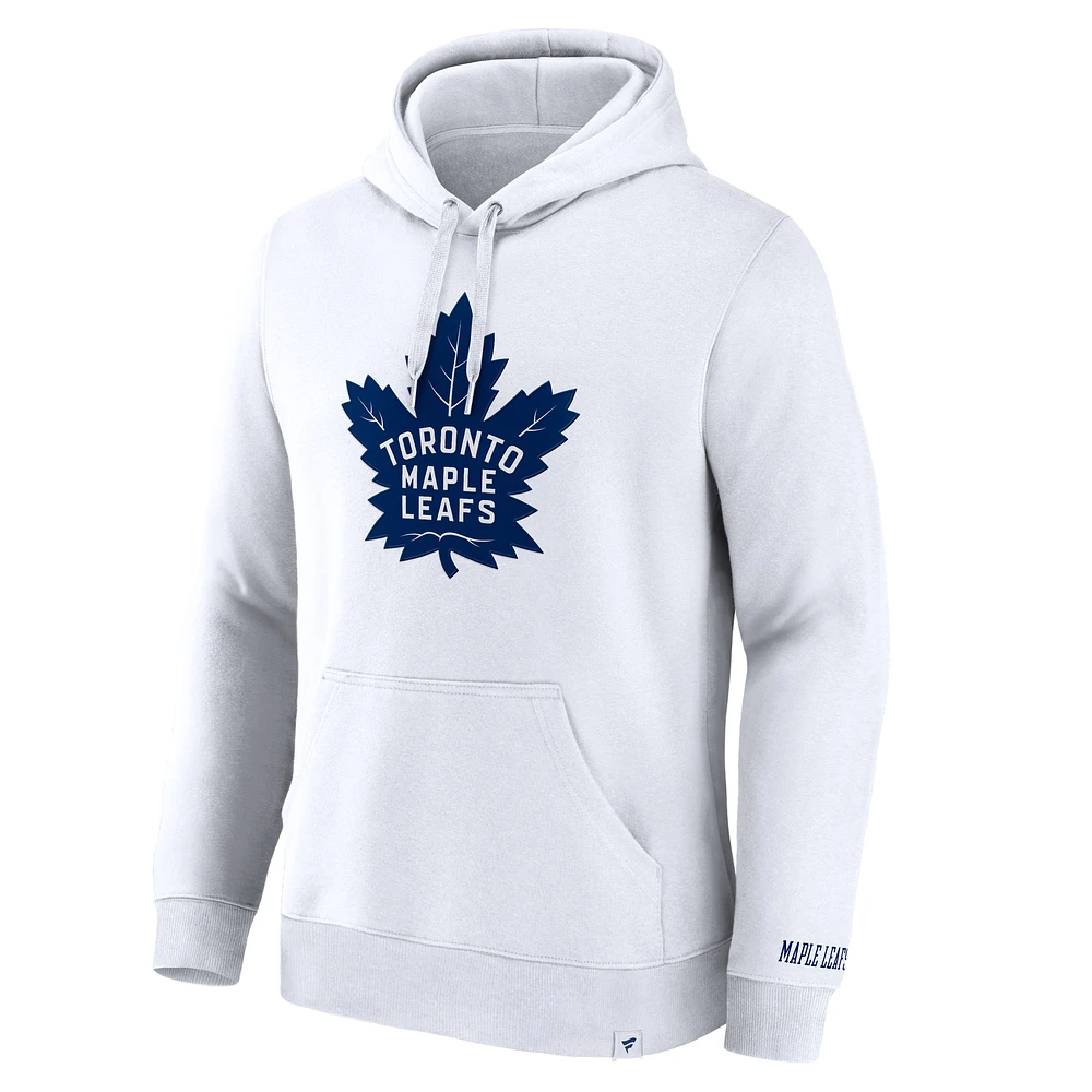 Men's Fanatics White Toronto Maple Leafs Pullover Hoodie