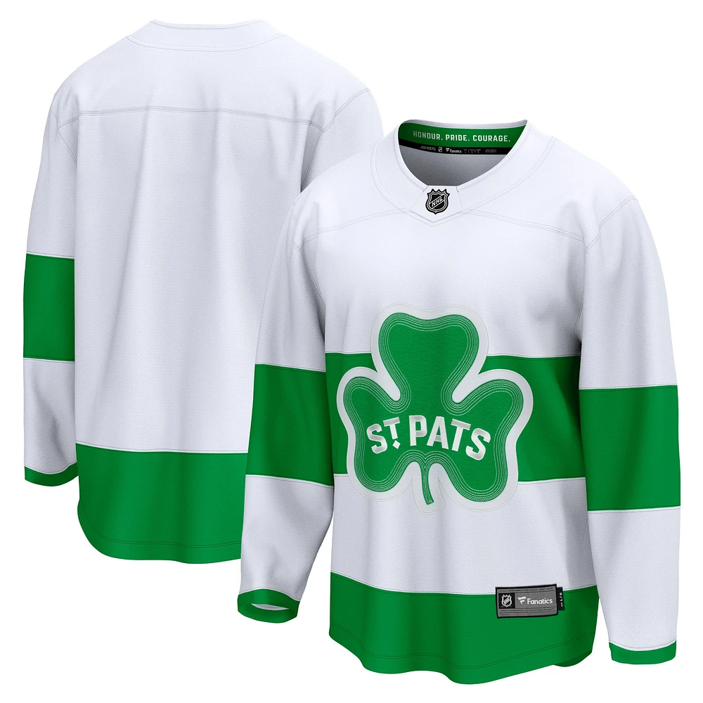 Maillot Fanatics blanc Toronto Maple Leafs St. Patricks Alternate Premier Breakaway pour hommes