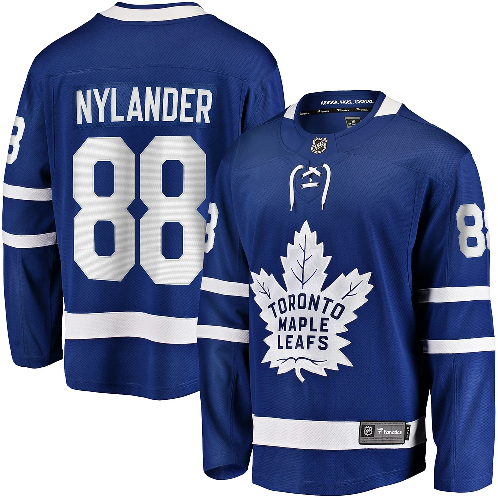 Maillot de joueur échappé à domicile des Maple Leafs Toronto Fanatics William Nylander bleu pour hommes