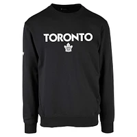 Men's Levelwear  Black Toronto Maple Leafs Zane City Capsule Pullover Sweatshirt