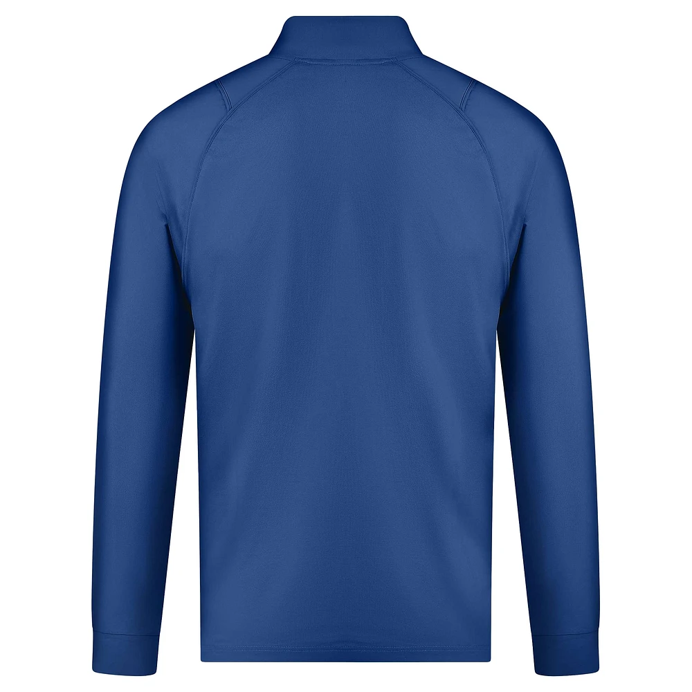 Men's Levelwear Blue Toronto Maple Leafs Theory Insignia Core Raglan Quarter-Zip Pullover Top