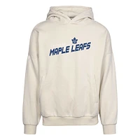 Men's Levelwear Khaki Toronto Maple Leafs Contact Premier Pullover Hoodie