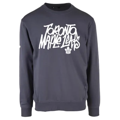 Toronto Maple Leafs Levelwear Zane Graffiti Pullover Sweatshirt - Navy