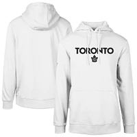 Men's Levelwear  White Toronto Maple Leafs Podium City Capsule Pullover Hoodie