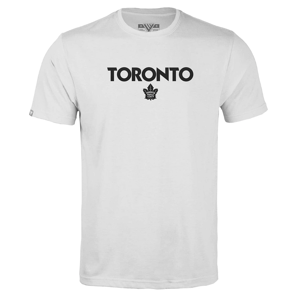 T-shirt Richmond City Capsule blanc pour homme des Maple Leafs de Toronto Levelwear