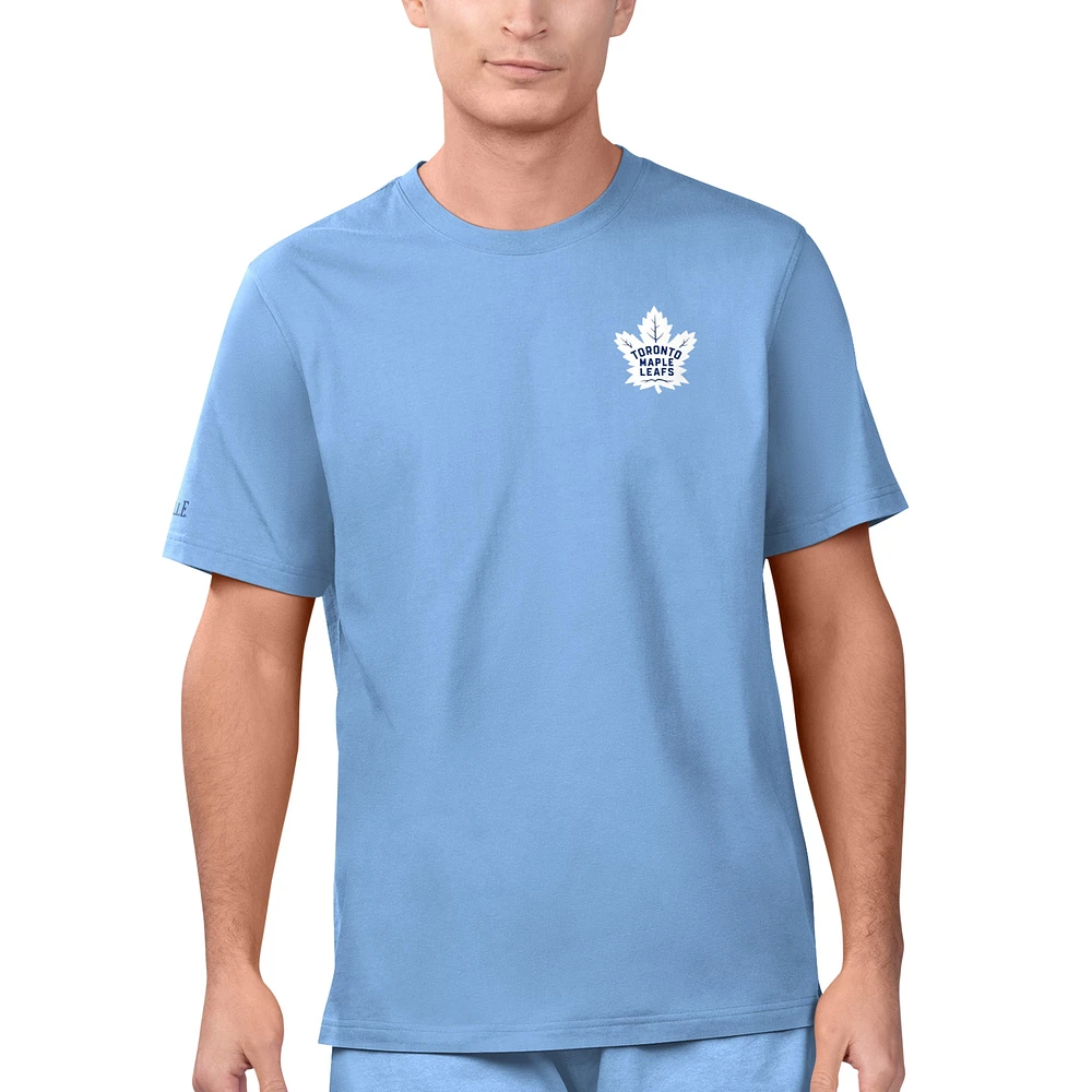 T-shirt bleu Margaritaville pour hommes des Maple Leafs de Toronto Touchdown