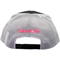 Men's Mitchell & Ness Black/White Toronto Maple Leafs Doughnut Crumbs Trucker Snapback Hat