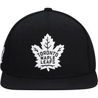 Casquette à visière noire Mitchell & Ness pour homme des Maple Leafs de Toronto