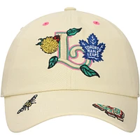 Men's Mitchell & Ness Khaki Toronto Maple Leafs Spring Letter Dad Adjustable Hat