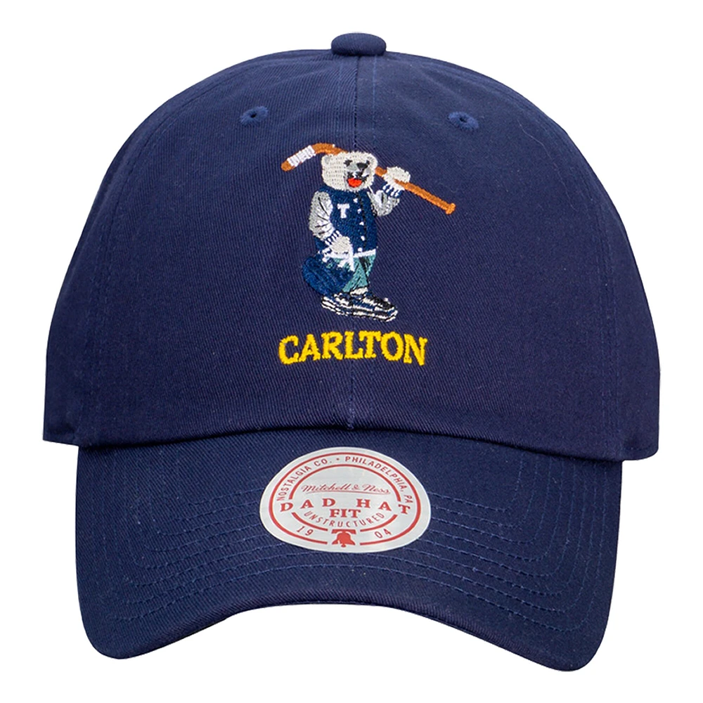 Men's Mitchell & Ness Navy Toronto Maple Leafs Game On Mascot Dad Adjustable Hat