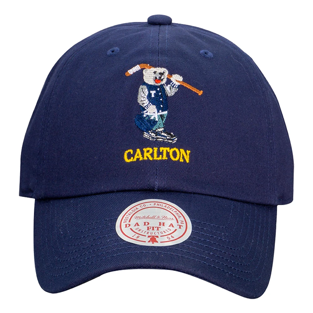 Men's Mitchell & Ness Navy Toronto Maple Leafs Game On Mascot Dad Adjustable Hat