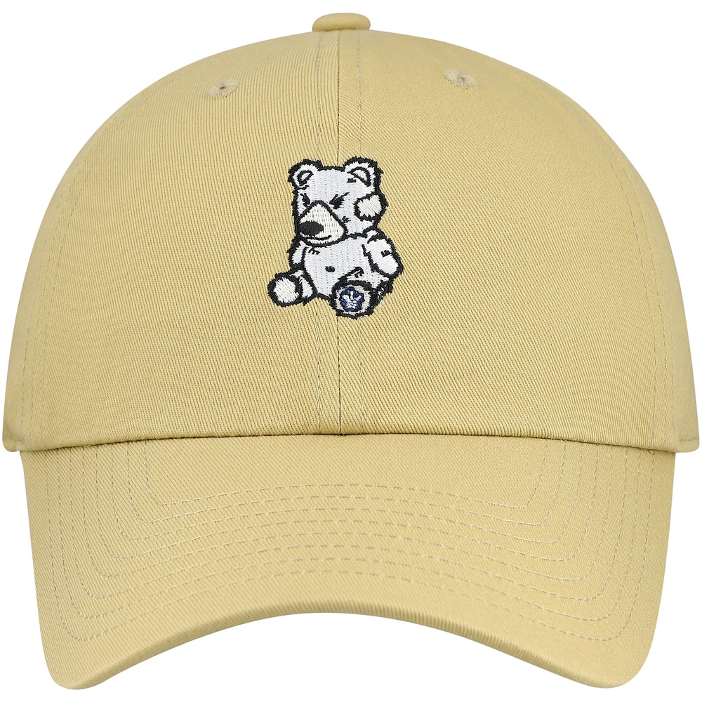 Men's Mitchell & Ness  Tan Toronto Maple Leafs Plush Doll Adjustable Dad Hat