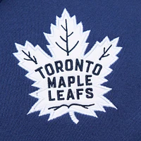 Men's Mitchell & Ness White/Blue Toronto Maple Leafs Head Coach Pullover Hoodie