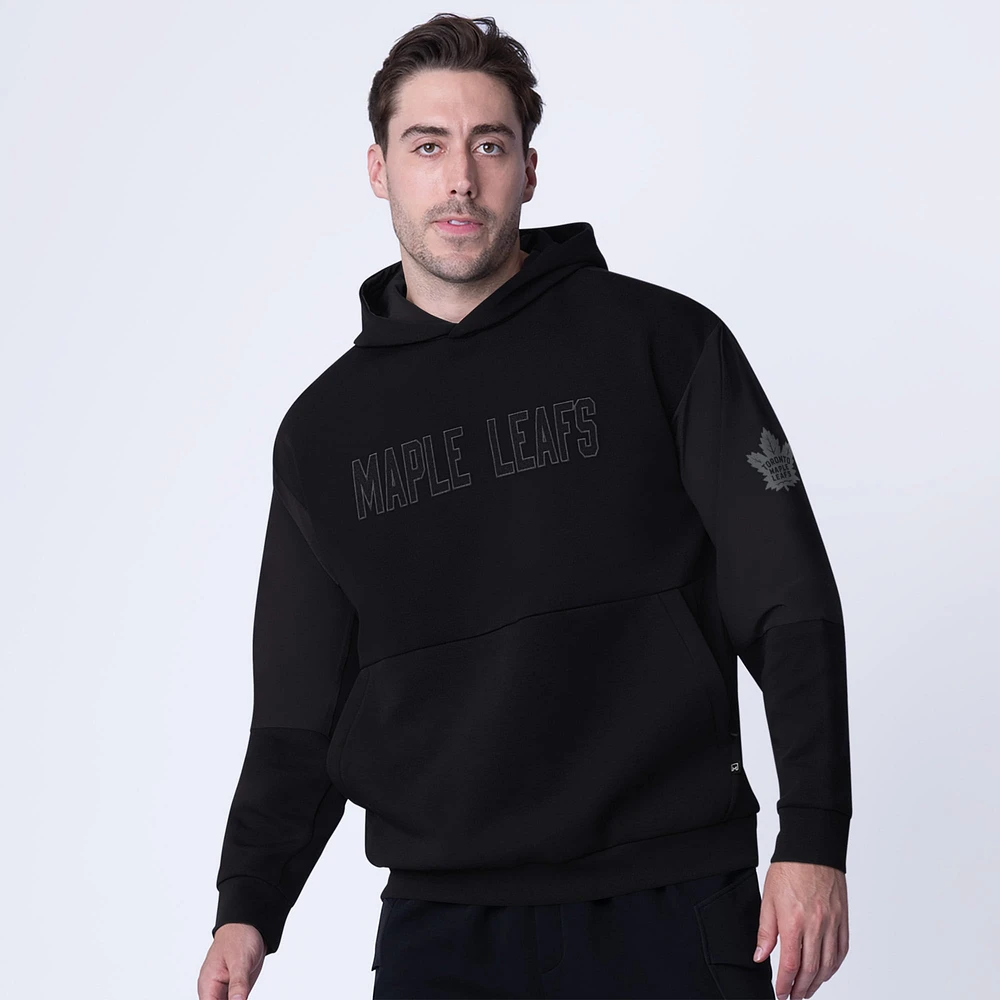 Sweat à capuche noir MSX by Michael Strahan pour homme avec logo Resolution des Maple Leafs de Toronto