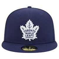 Men's New Era Navy Toronto Maple Leafs 59FIFTY Fitted Hat