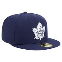 Men's New Era Navy Toronto Maple Leafs 59FIFTY Fitted Hat