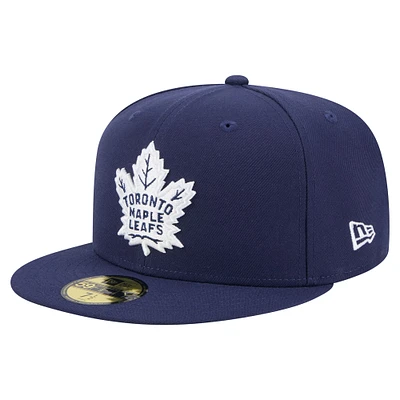 Men's New Era Navy Toronto Maple Leafs 59FIFTY Fitted Hat